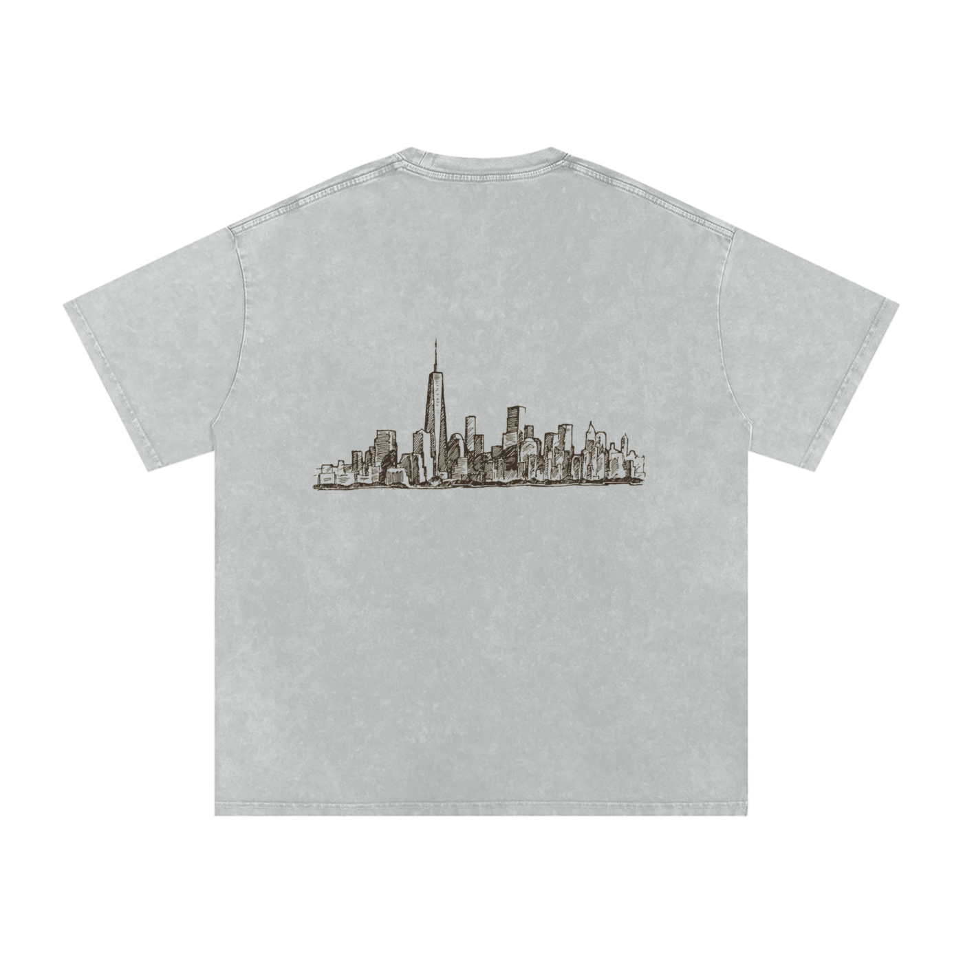 snow washed shirt,T-shirt,oversized T