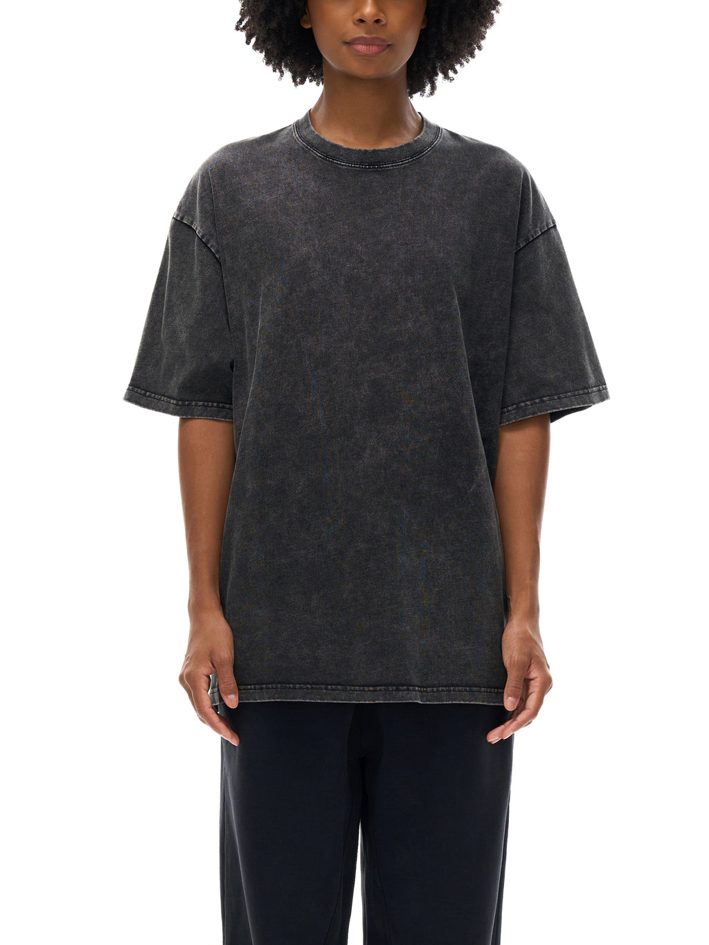 snow washed shirt,T-shirt,oversized T